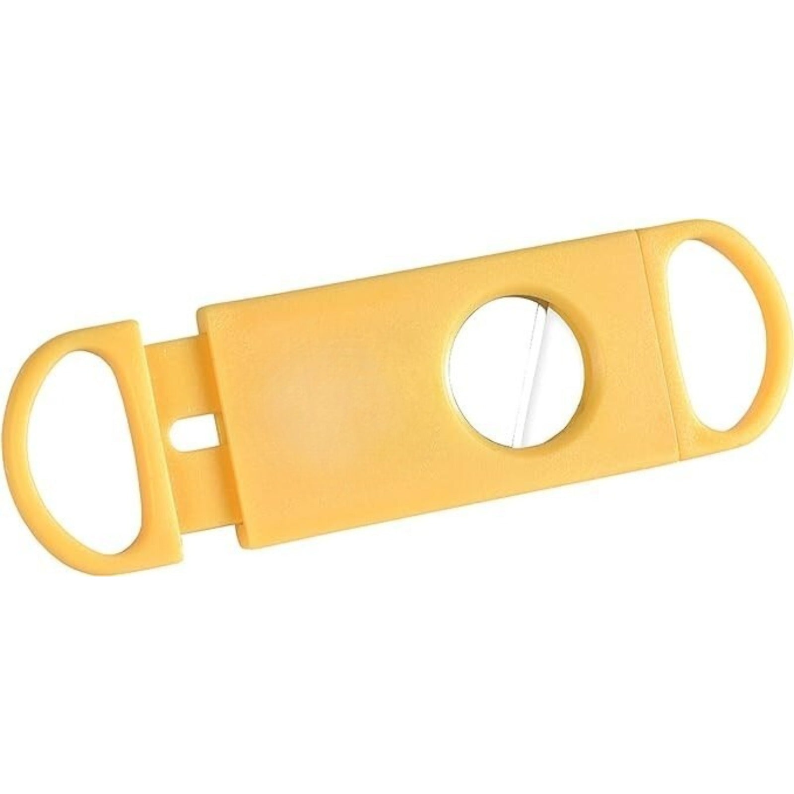 Cigar Caddy Yellow Guillotine Cigar Cutter, Up to 54-Ring