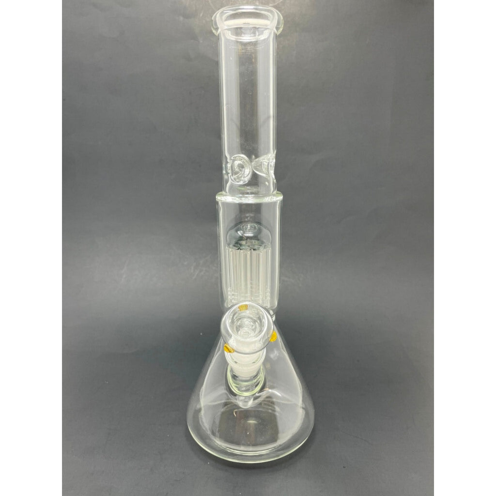 12" Grey Jellyfish Percolator Hookah Water Pipe Tobacco Beaker Bong