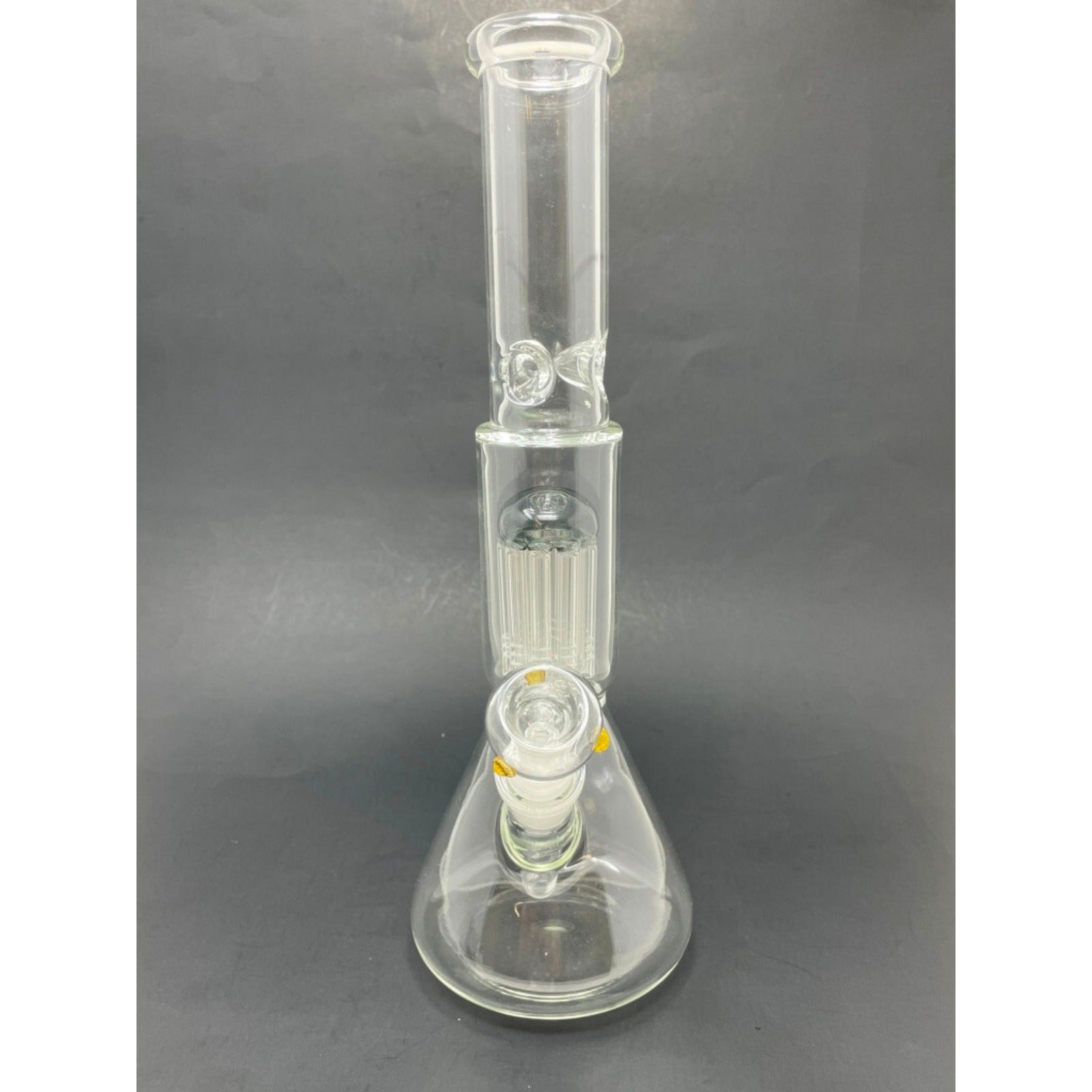 12" Grey Jellyfish Percolator Hookah Water Pipe Tobacco Beaker Bong