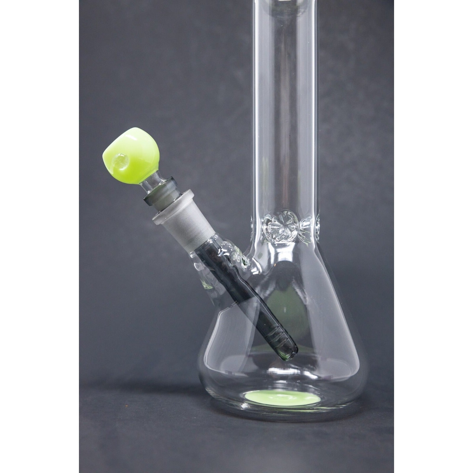 Hookah Water Pipe Glass 10" Milky Green Tobacco Beaker Bong w/ ICE catcher