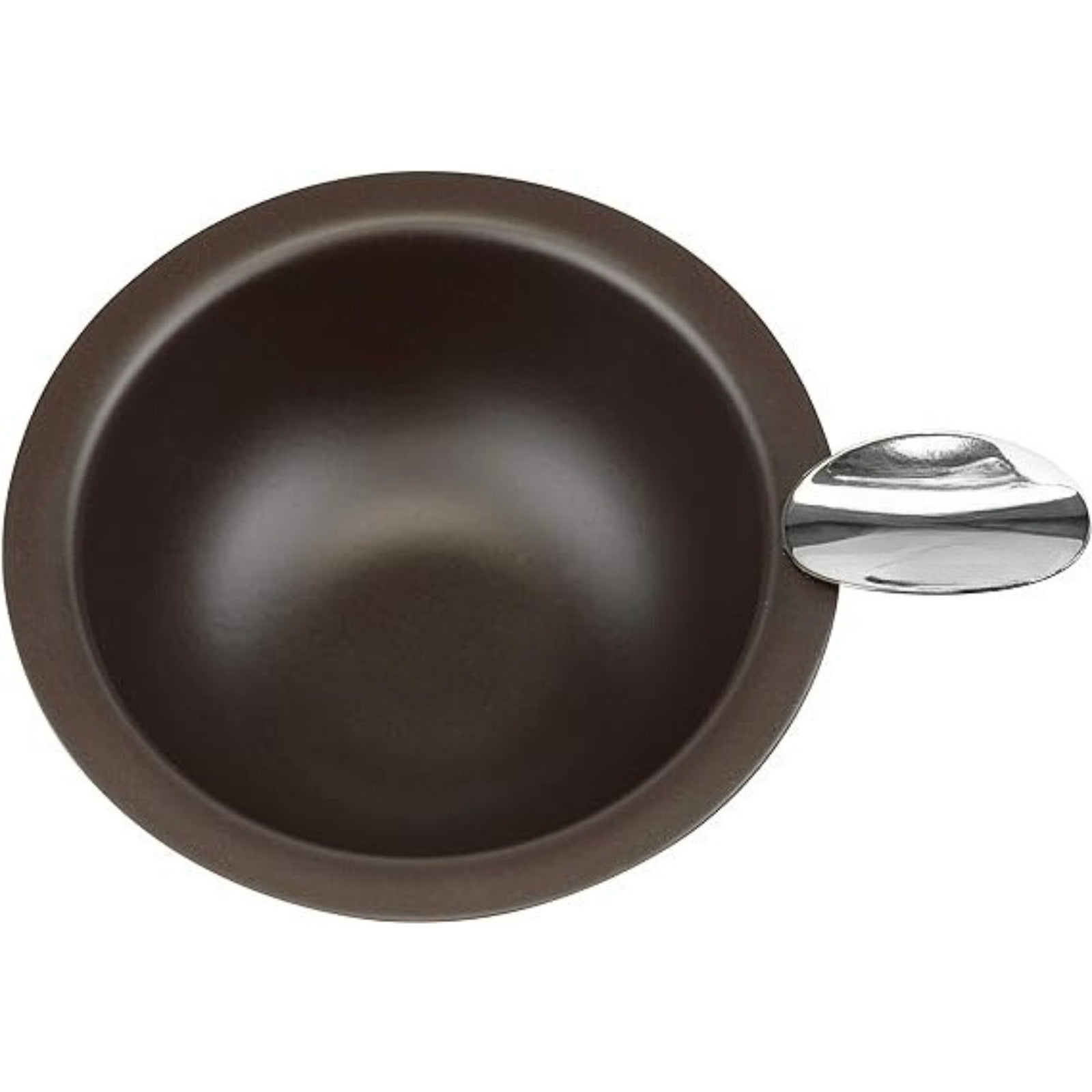 Stinky Cigar Personal Size Ashtray with 1 Stirrup, Compact, Matte Brown