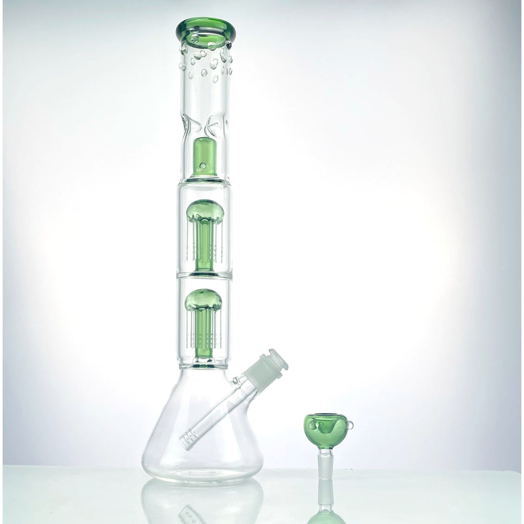 16 Glass Bong Glass Water Bongs Bowl Tornado Percolate Pipe Hookahs 14mm Bowl