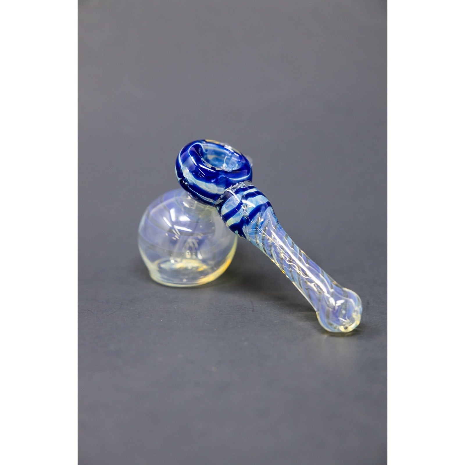 Hookah Water Pipe 7" Blue Fumed Tobacco Hammer Bubbler Bong.