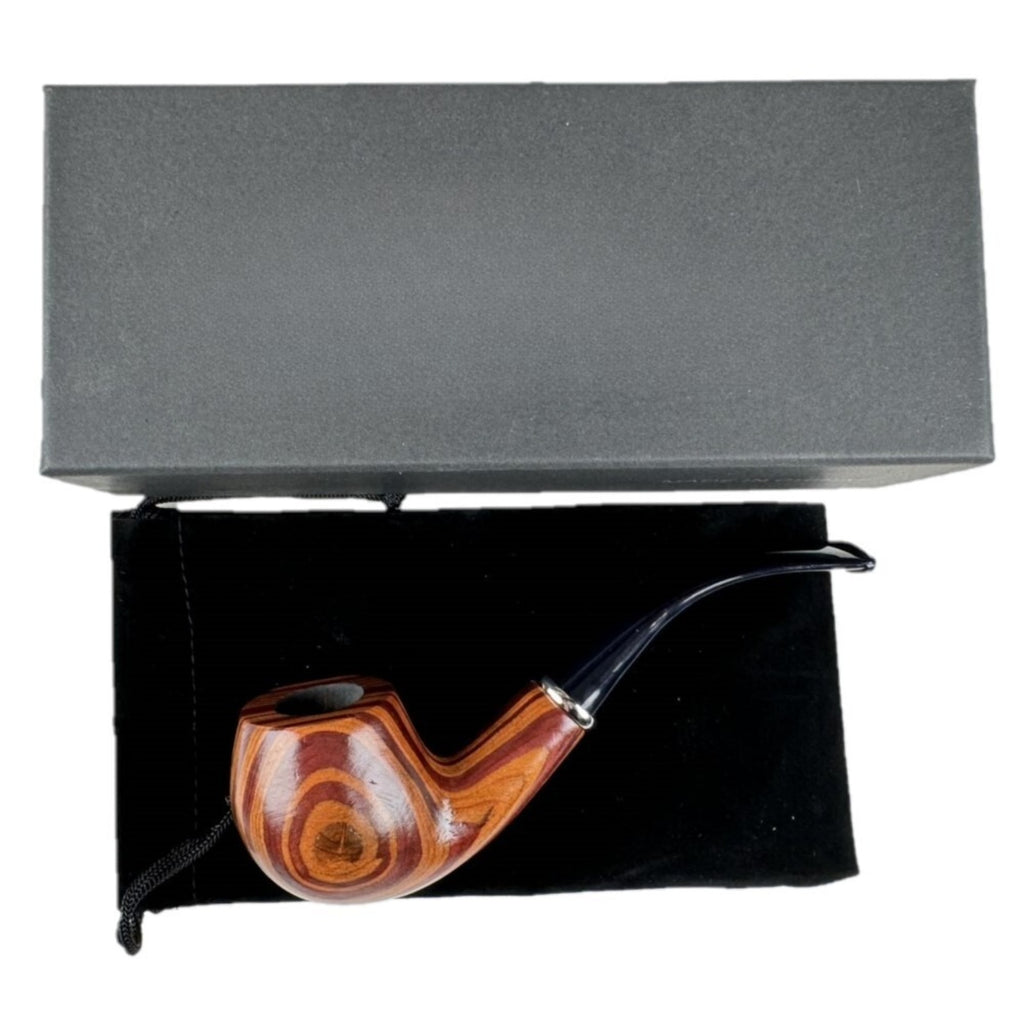 2 Durable Wooden Wood Smoking Pipe Tobacco Cigarettes Cigar Pipes Enchase Gift