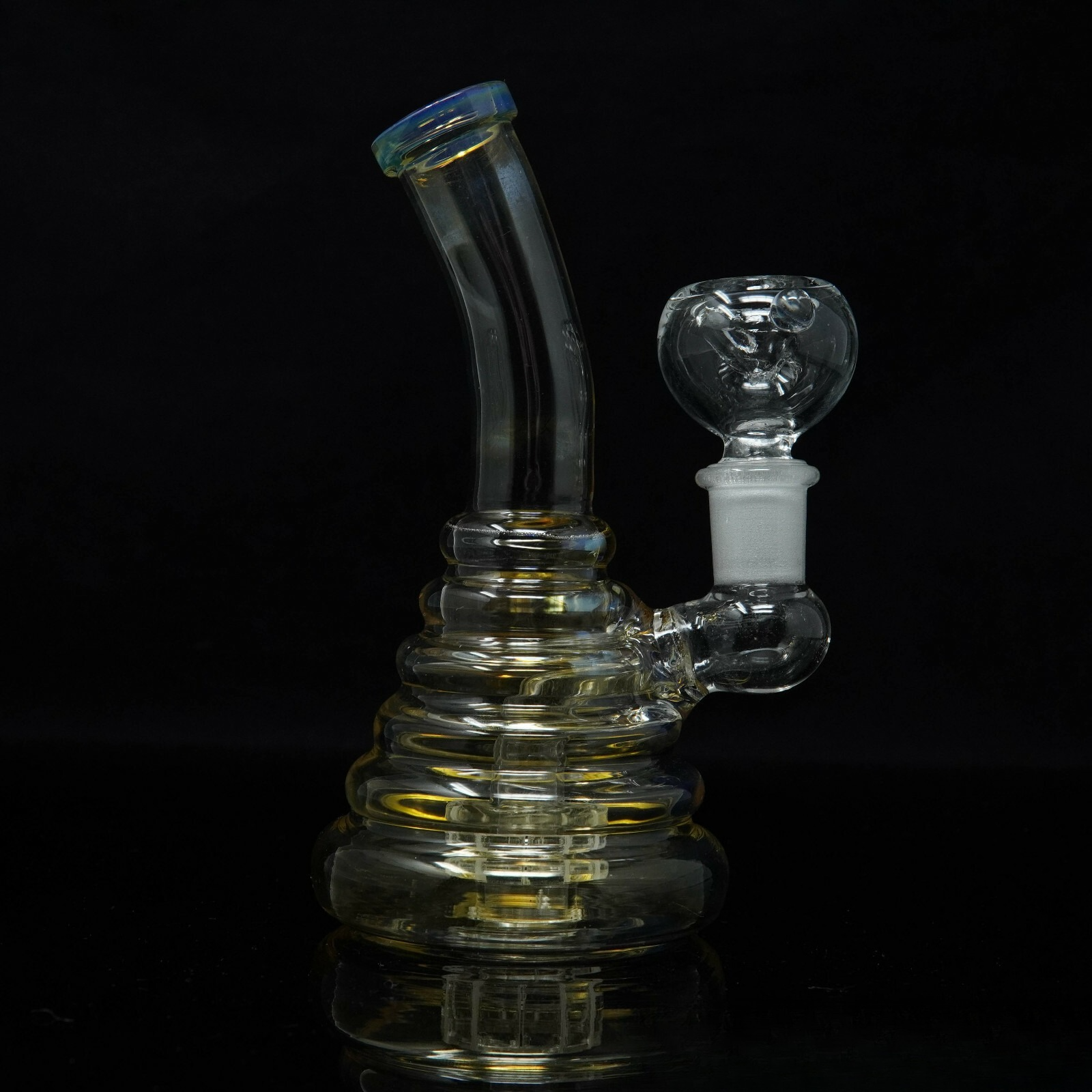 6” Portable Bend Tube Disc Hookah Water Pipe Tobacco Smoking Pipe