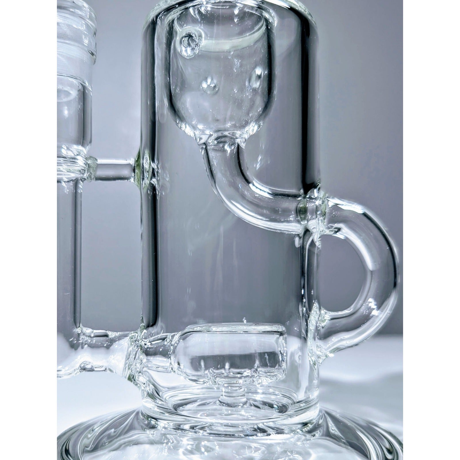 10" Premium Clear Klein Recycler Tobacco Smoking Water Pipe Hookah Bubbler Bong