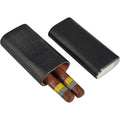 (6SN) Leather Travel Cigar Humidor Case, Cedar-Lined Portable Storage Box Gift
