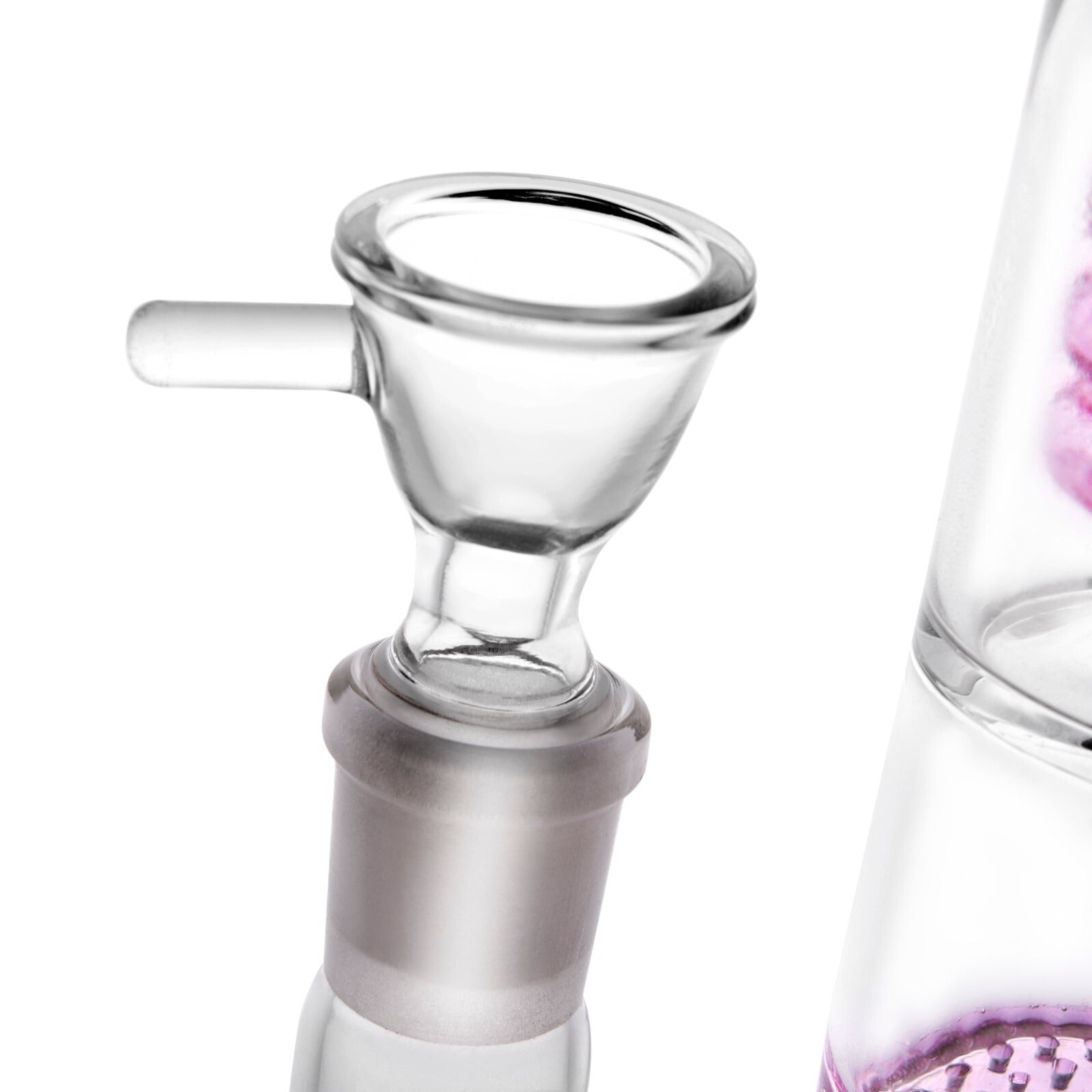 16.5" Pink Glass Bong Hookahs Honeycomb Percolator Water Pipe Bowl for Smoking