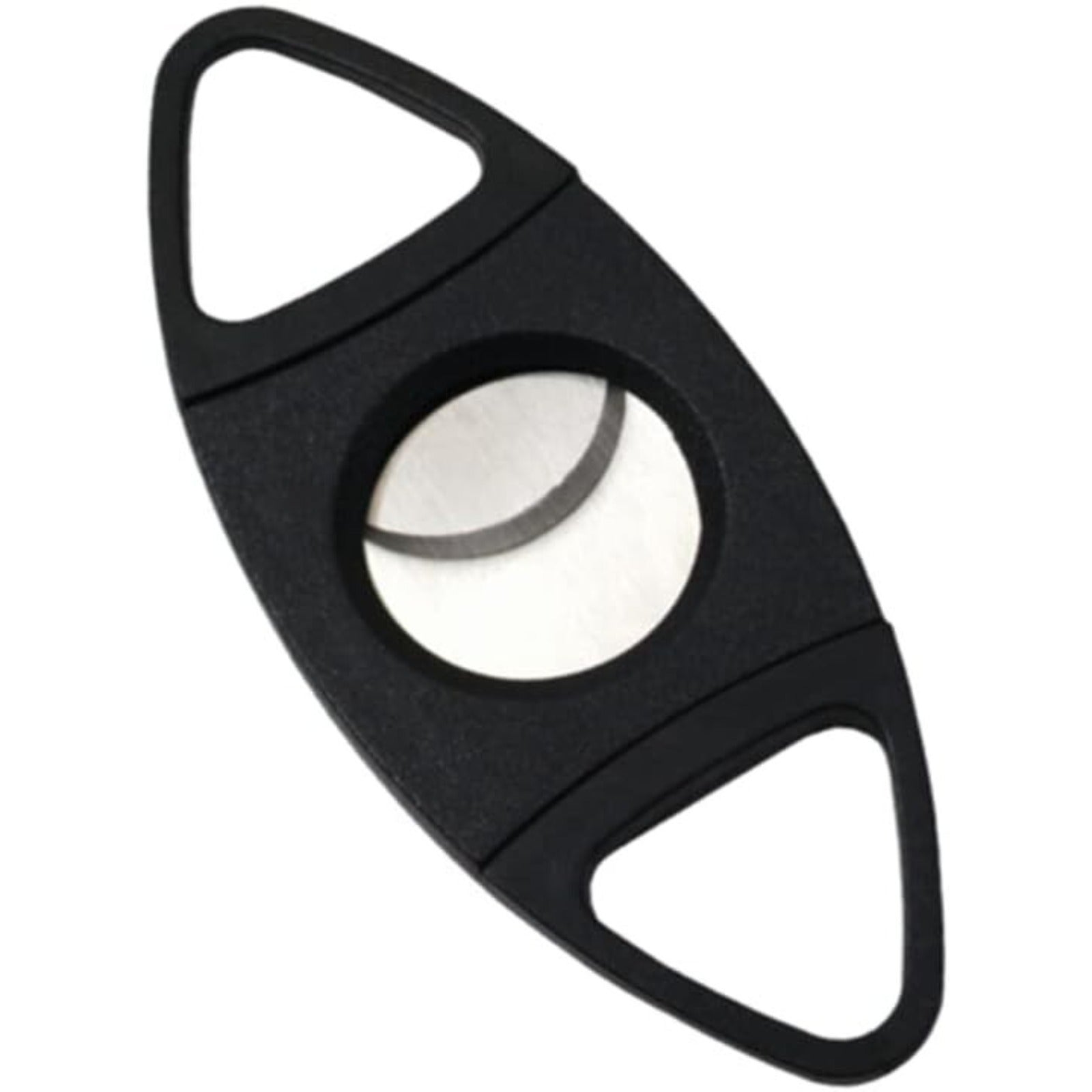 Quality Importers Dual Blade Guillotine Cigar Cutter, Cuts Up to 54RG, Black