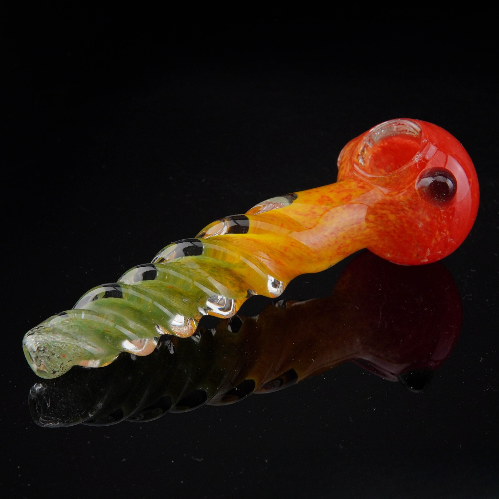 5" Tornado Twister Tobacco Smoking Pipe Thick Collectible Glass Pipes.
