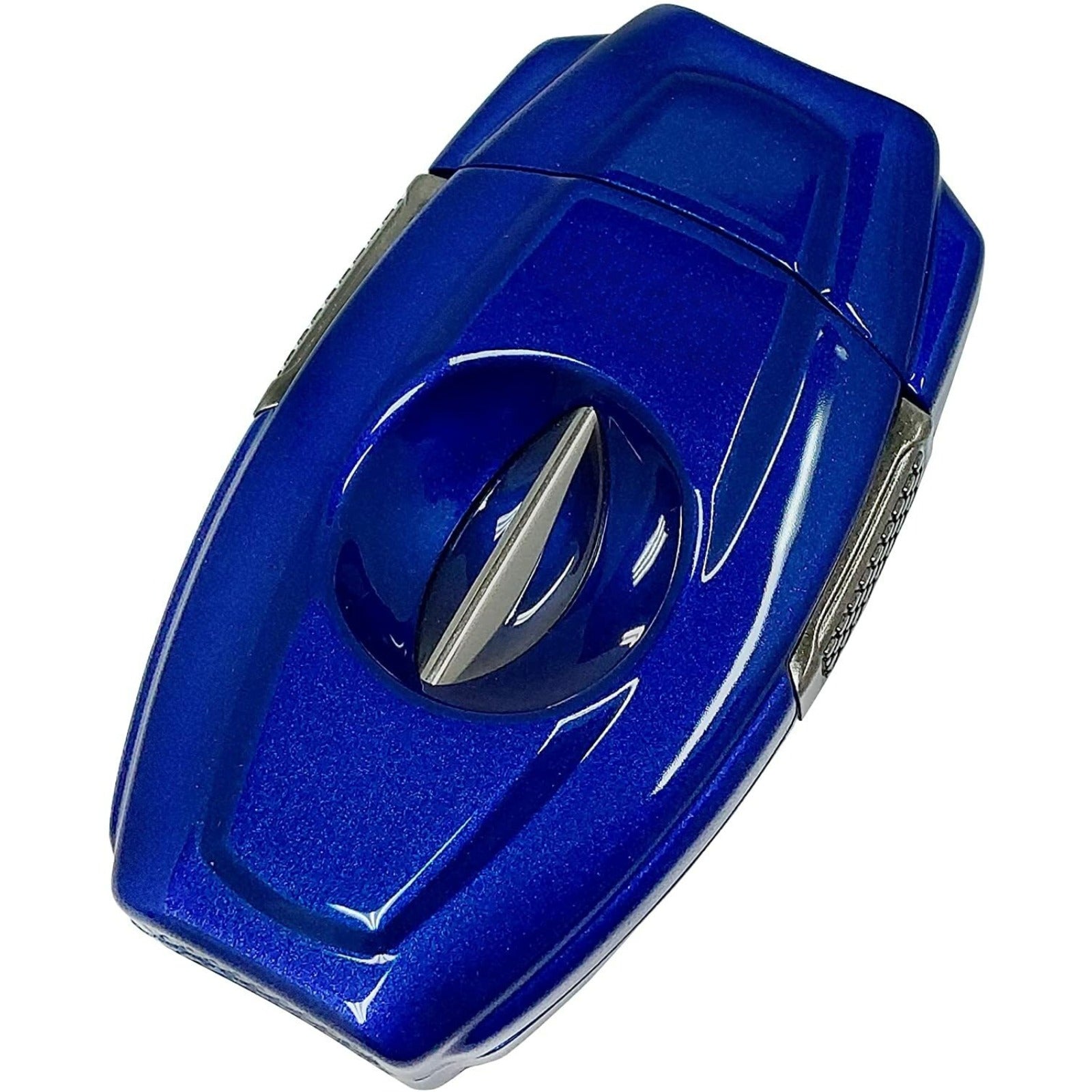 VX2 V-Cut Cigar Cutter, Up to 70 Ring Gauge, Spring-Loaded , Blue