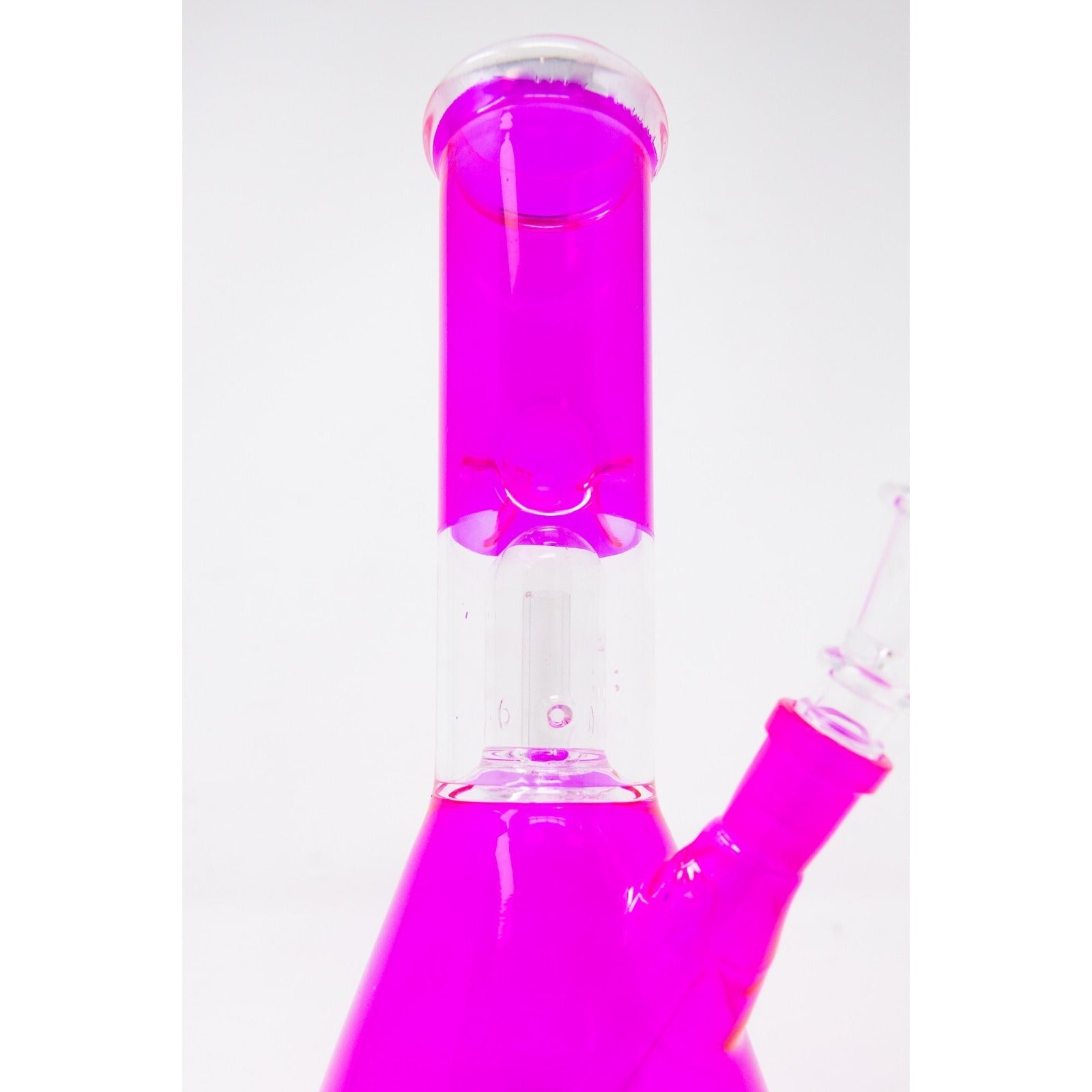 Hookah Water Pipe Glass 8" Pink Single Percolator Beaker Tobacco Bong