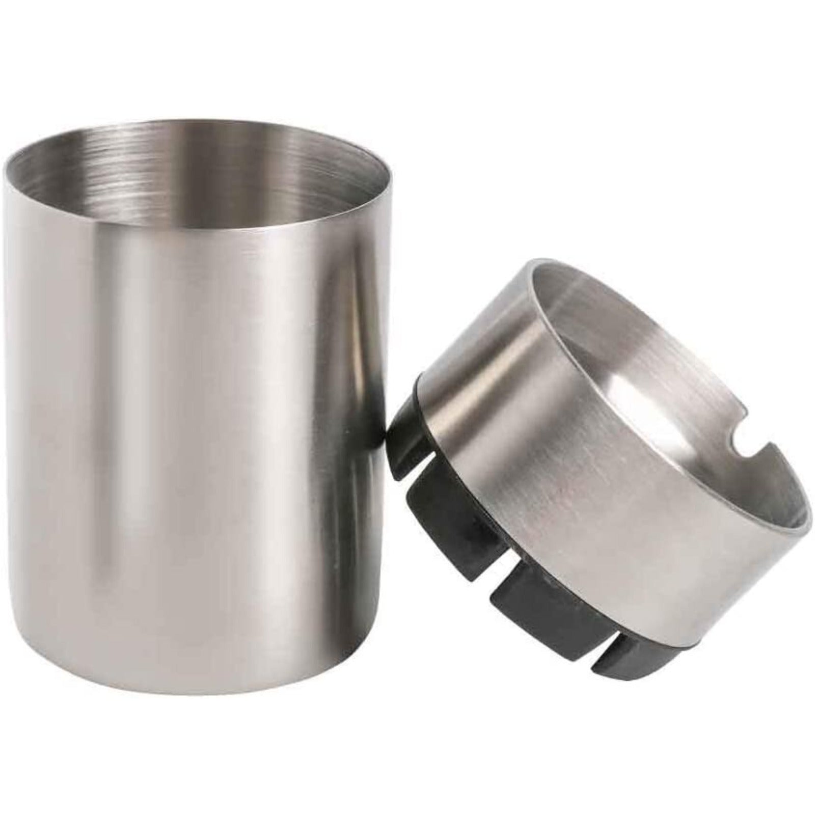 Stainless Steel Car Ashtray Portable Extinguished Cigarette Smokeles Holder