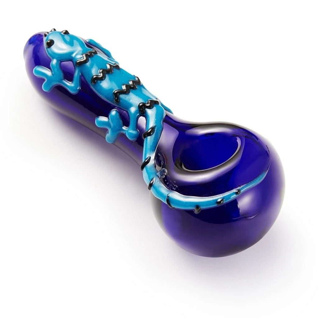 ( Pack of 2 ) 4" Tobacco Smoking Glass Pipe Collectible Handmade Pipes with Box