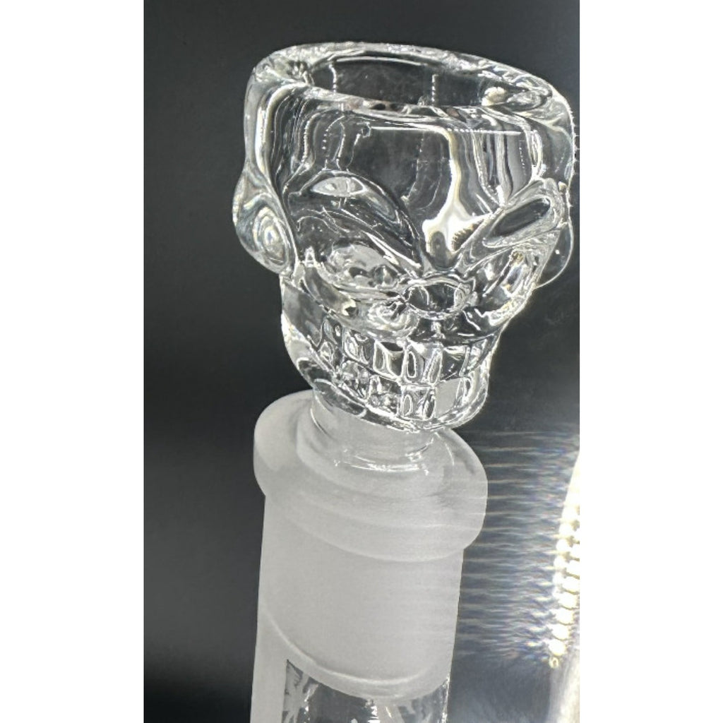 14" 7mm Glass Bong Straight Tube Durable Heavy Duty Water Pipe Read Description