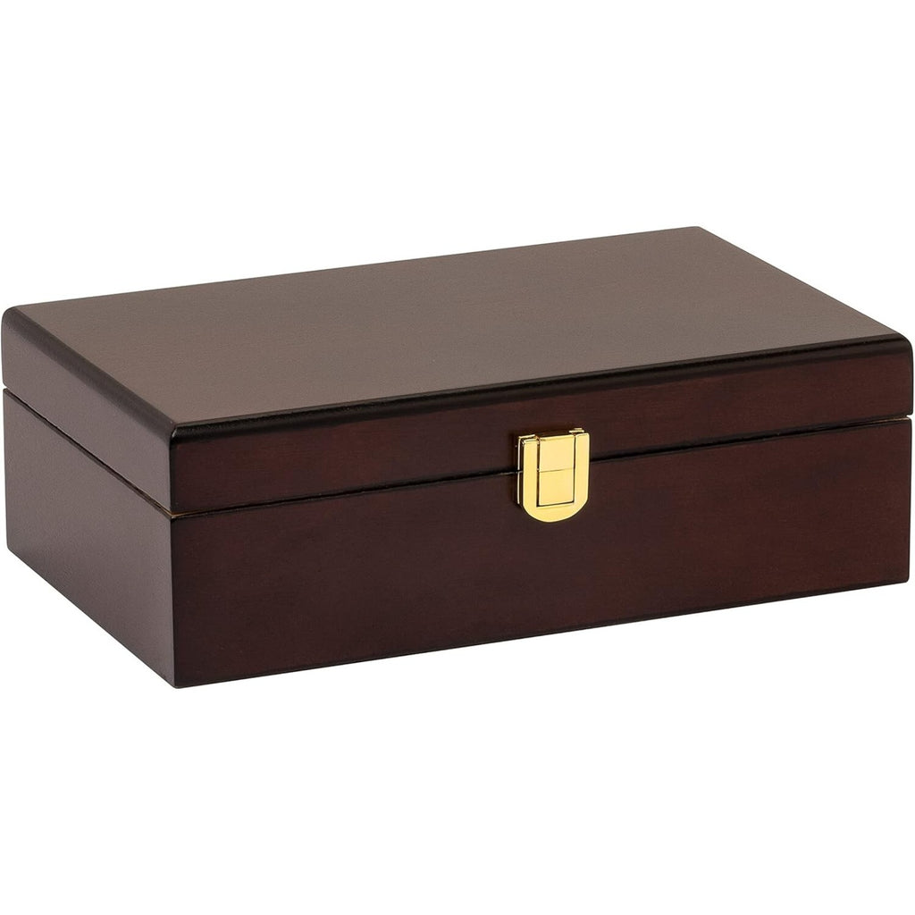 Humidor Supreme Cigar Humidor Box, Travel Humidor, Mahogany - 12 Cigars Storage