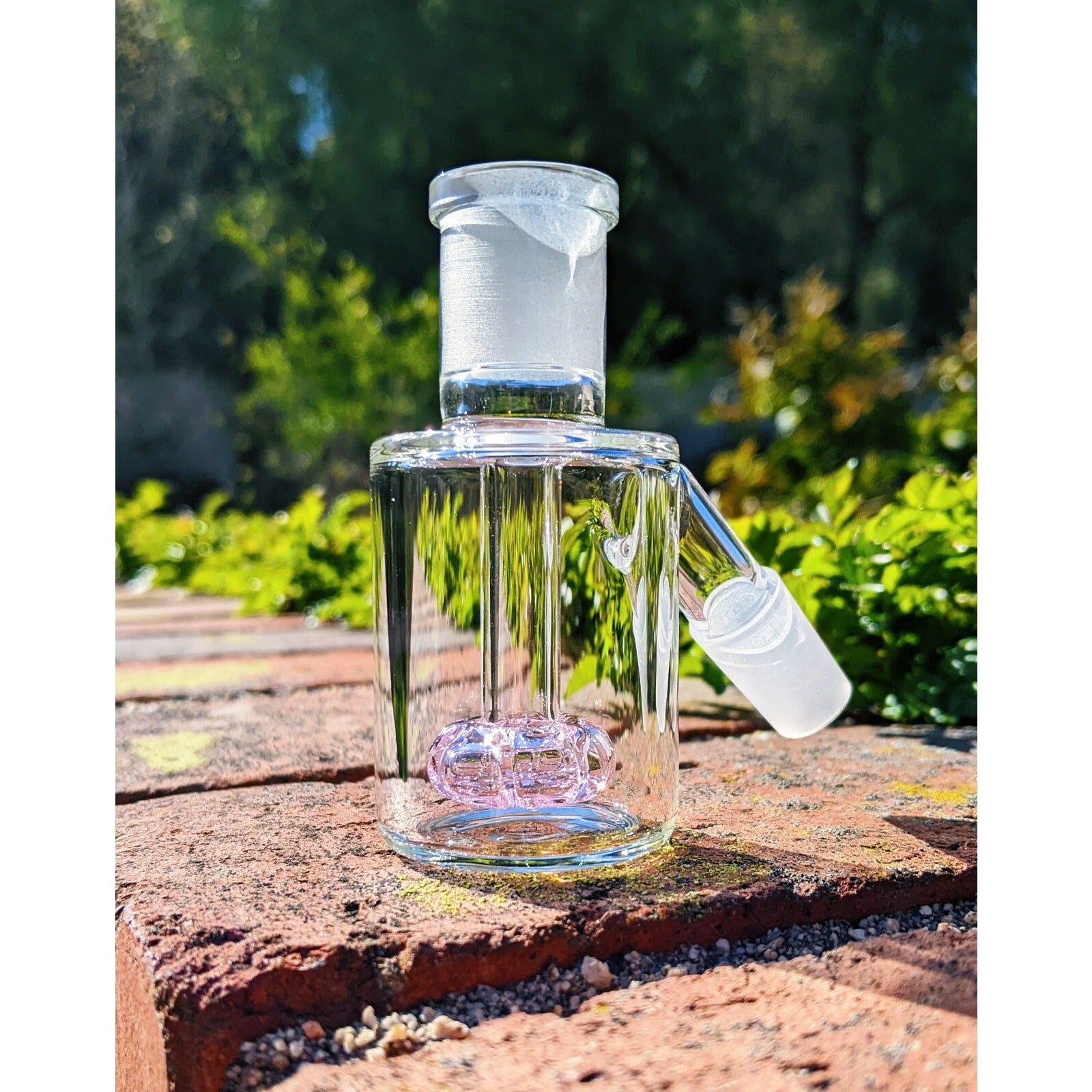 Premium Quality Thick Mini 14mm 45° Pink Ash Catcher For Tobacco Water Pipe Bong