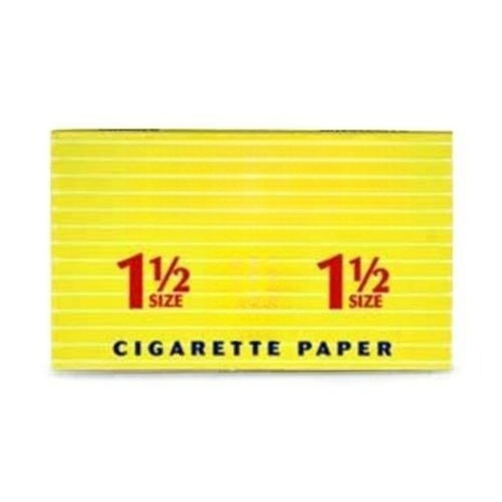 1 1/2 Rolling Papers 1.5 Size Cigarette Papers (3 Booklets)