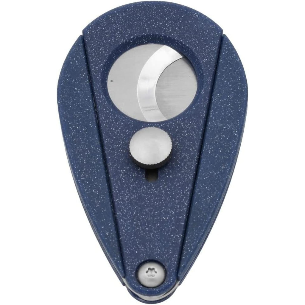Xi2 Cigar Cutter, Spring-Loaded Double Guillotine Action Blue