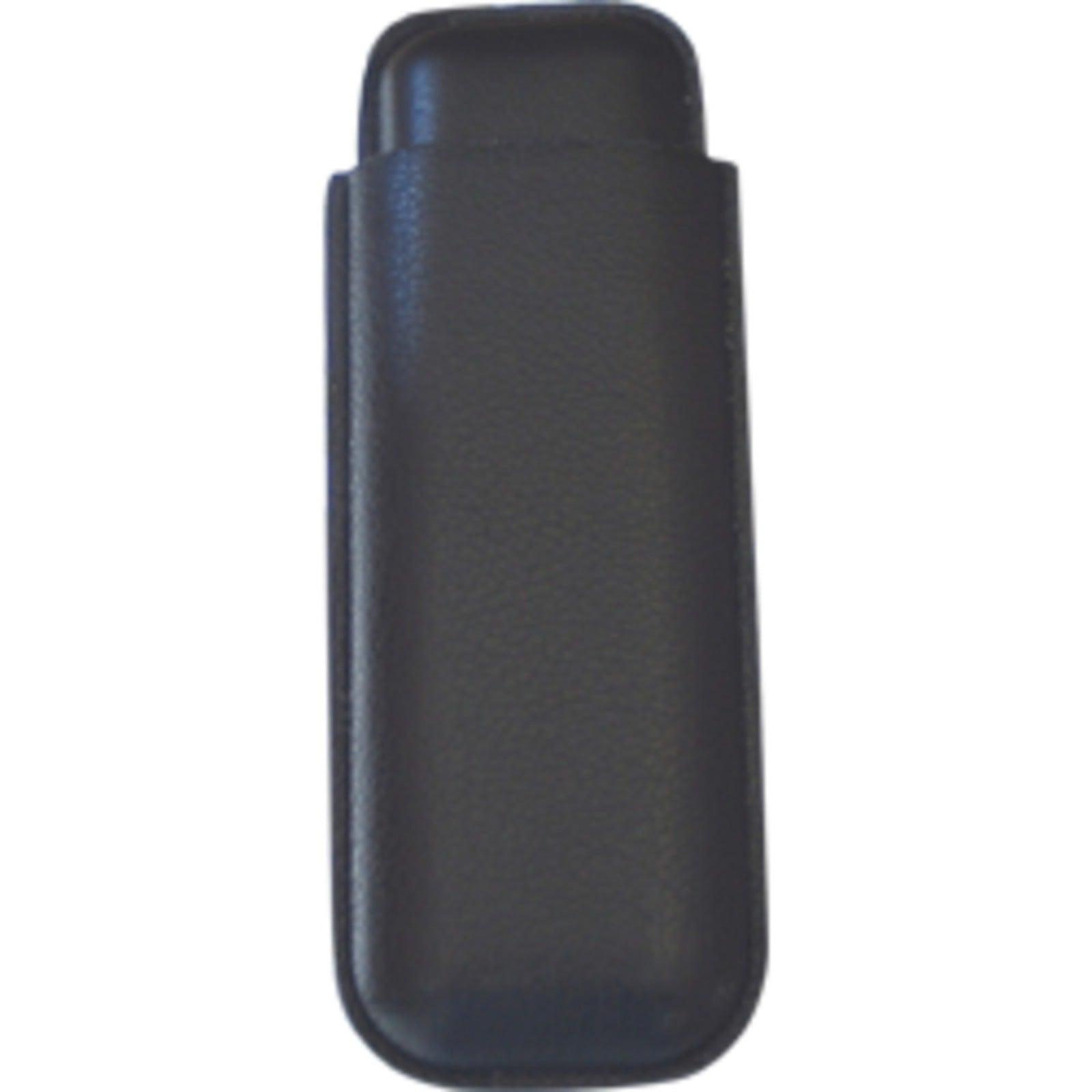 Quality Importers Two-Cigar Leather Case, Black