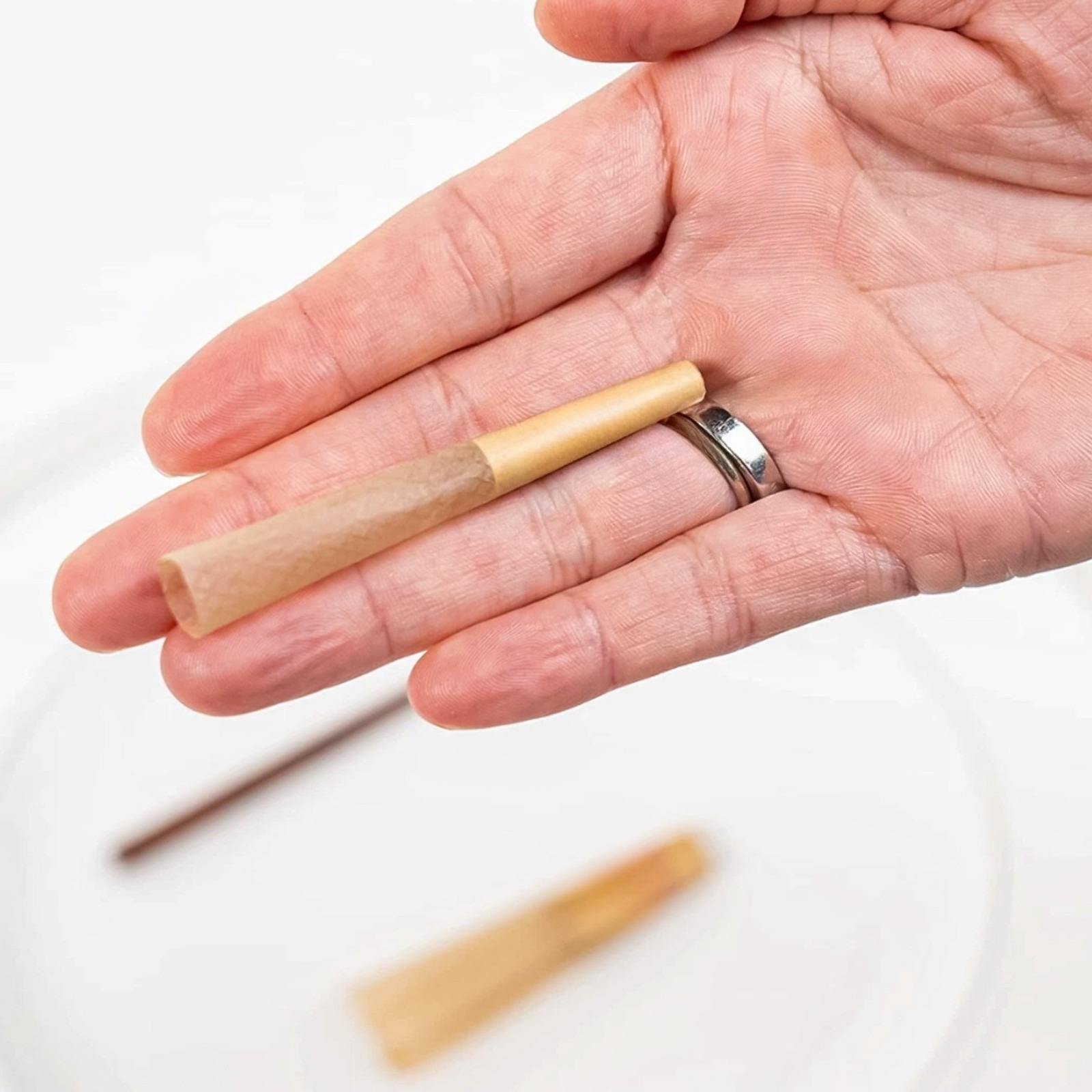 Pre-Rolled Cones Unbleached Mini Rolling Paper Cones W/ FIlter Tips 70mm-50 CT