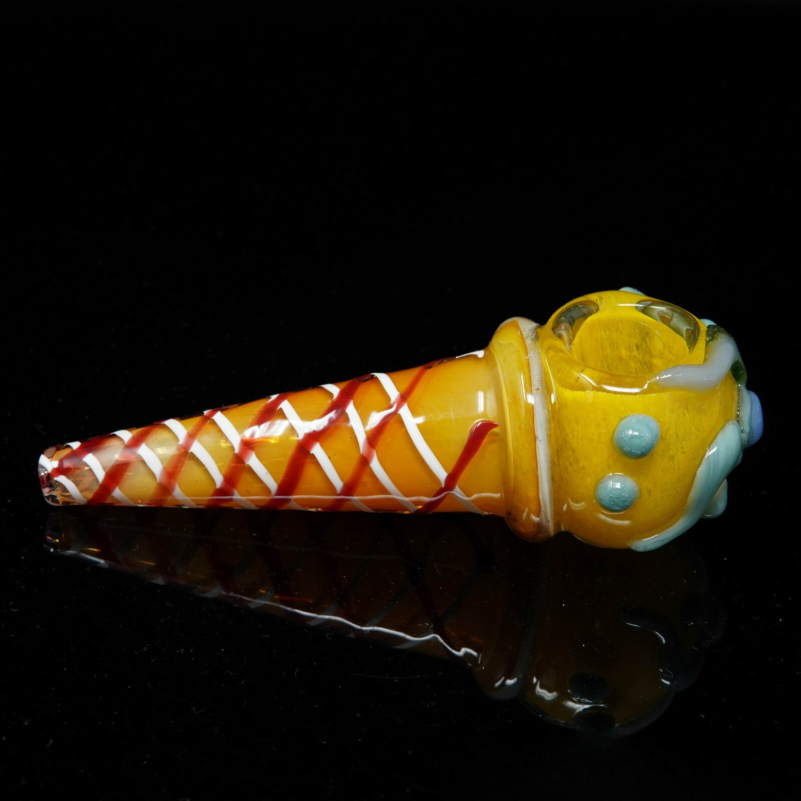 6" Ice Cream Cone Exotic Tobacco Smoking Pipe Thick Collectible Pipes.