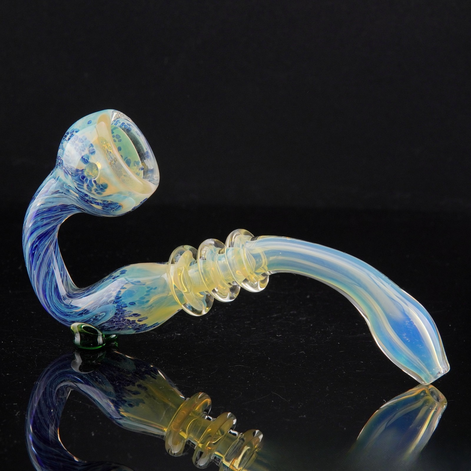 6½" Colorful Sherlock Tobacco Smoking Pipe Thick Collectible Glass Pipes.