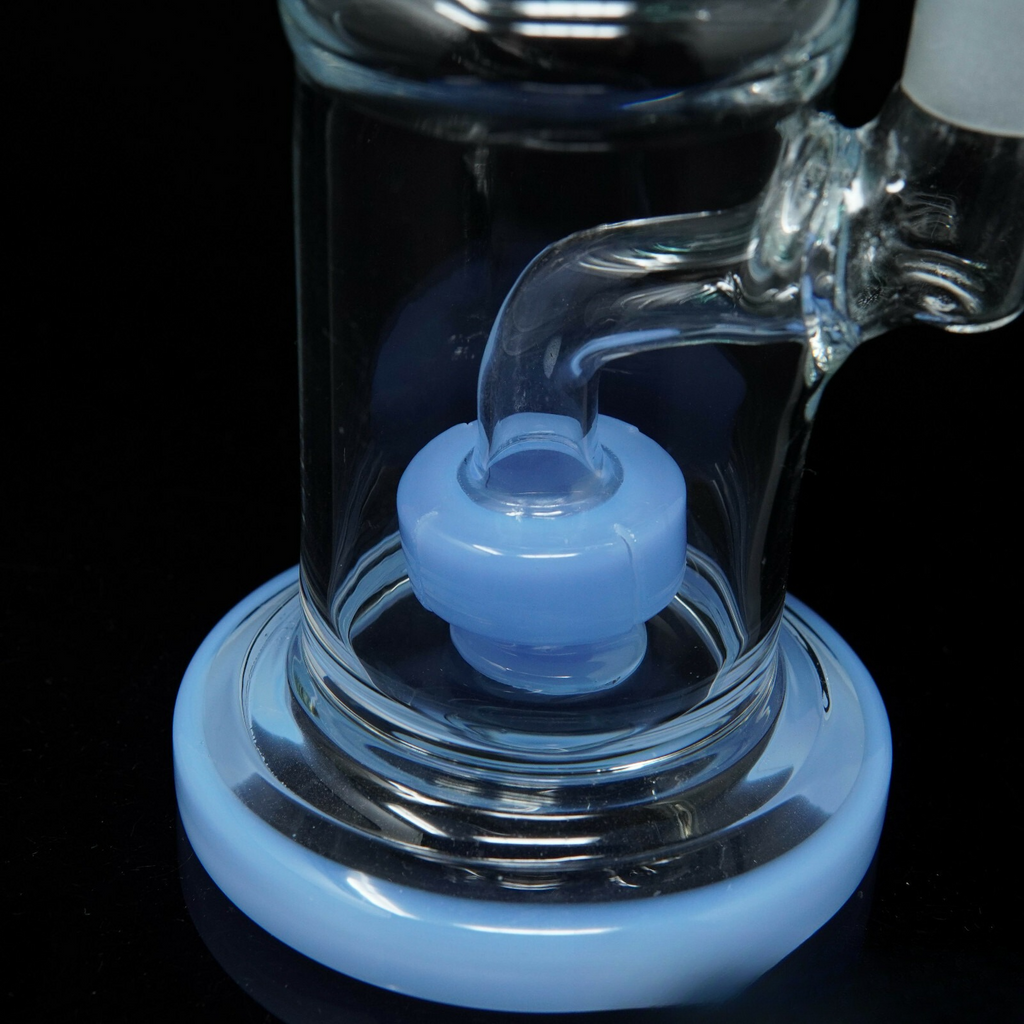 8.5” Jade Bend Single Discs Hookah Water Pipe Tobacco Smoking Pipe