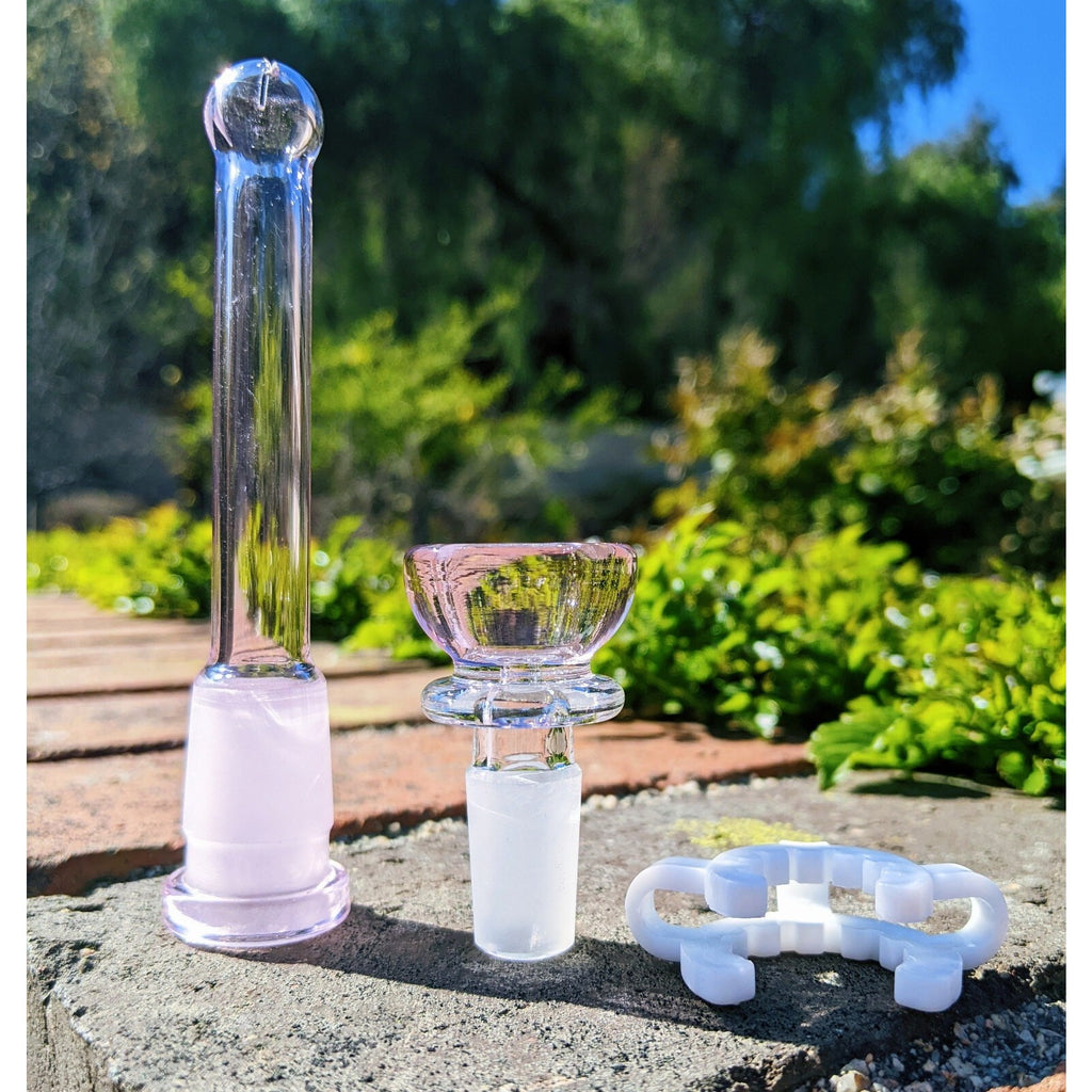 10 Inch Pink Hello Kitty Glass Bong Quality Tobacco Smoking Water Pipe Hookah