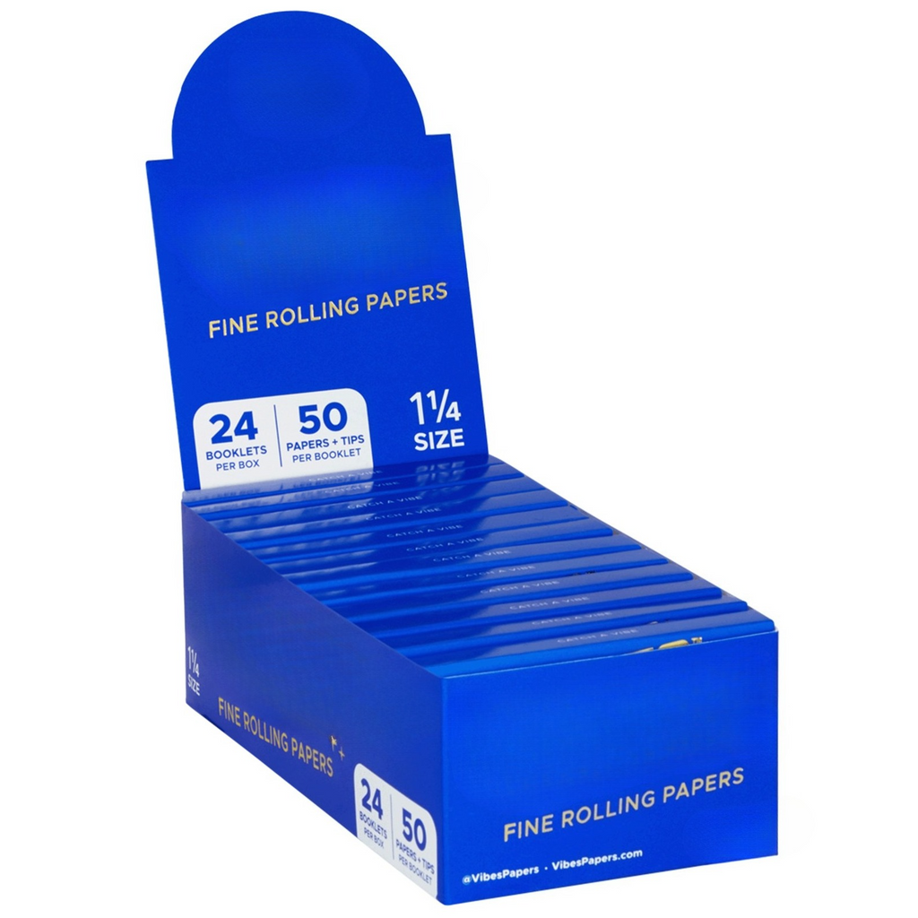 Rolling Papers - Rice + Tips - 1 1/4 Size Paper (Box of 24)