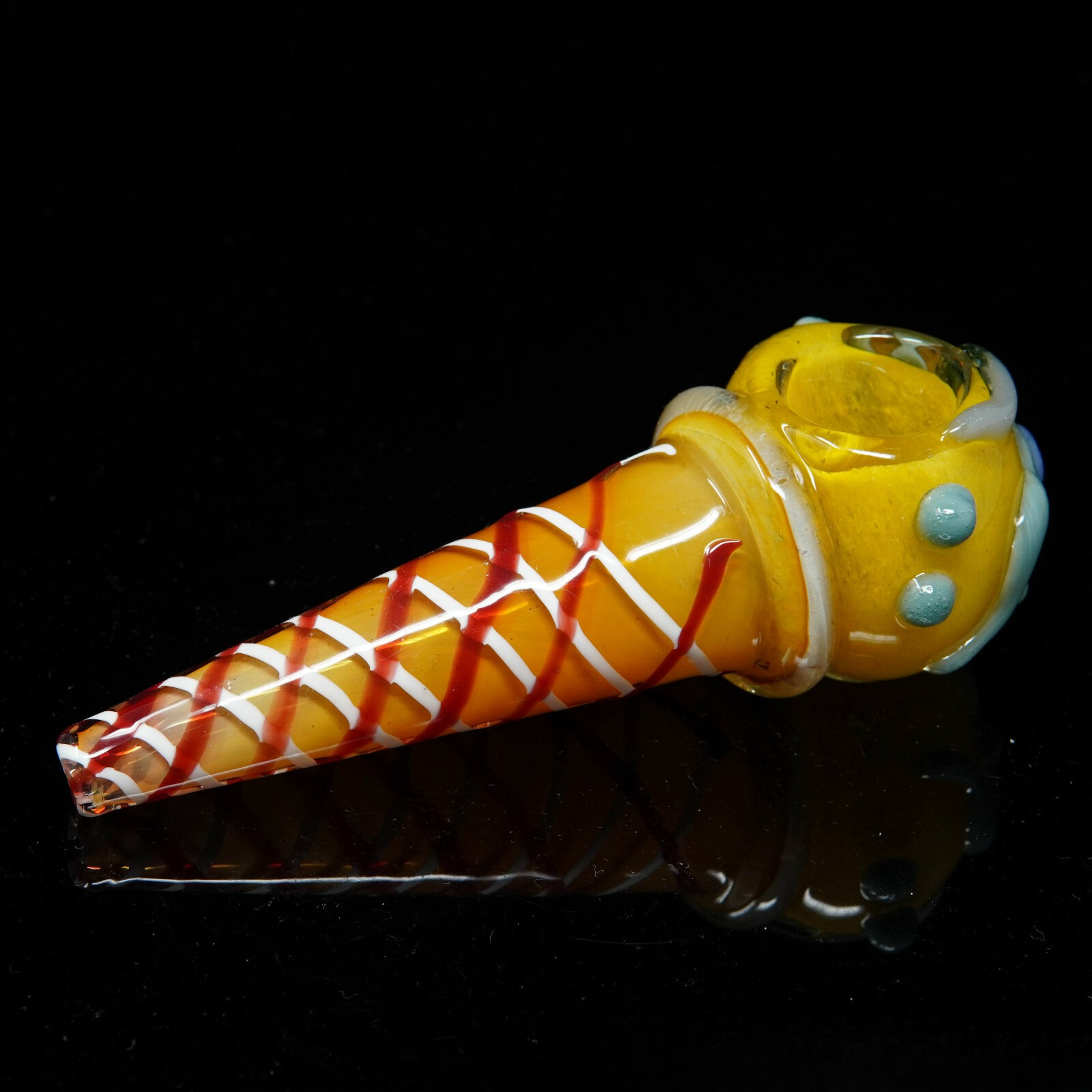 6" Ice Cream Cone Exotic Tobacco Smoking Pipe Thick Collectible Pipes.