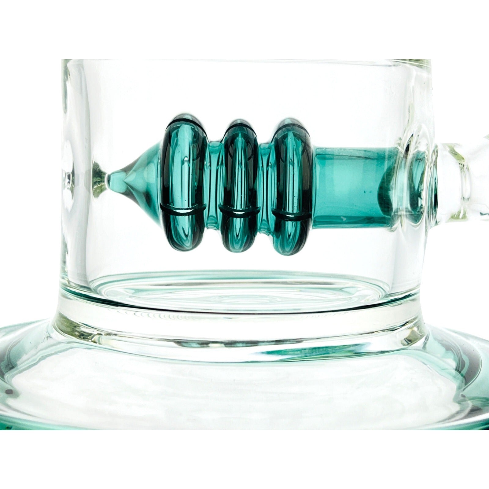 13'' Glass Heavy Bong Hookah Water Pipe Heavy Beaker 18mm Bowl in Blackish Green