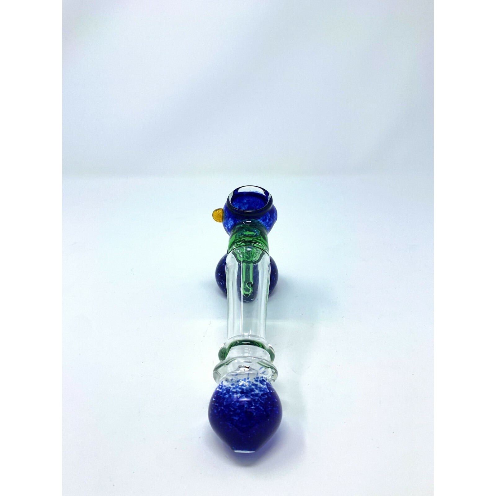 Hookah Water Pipe 7" Blue/Green Tobacco Hammer Bubbler Bong w/ Percolator