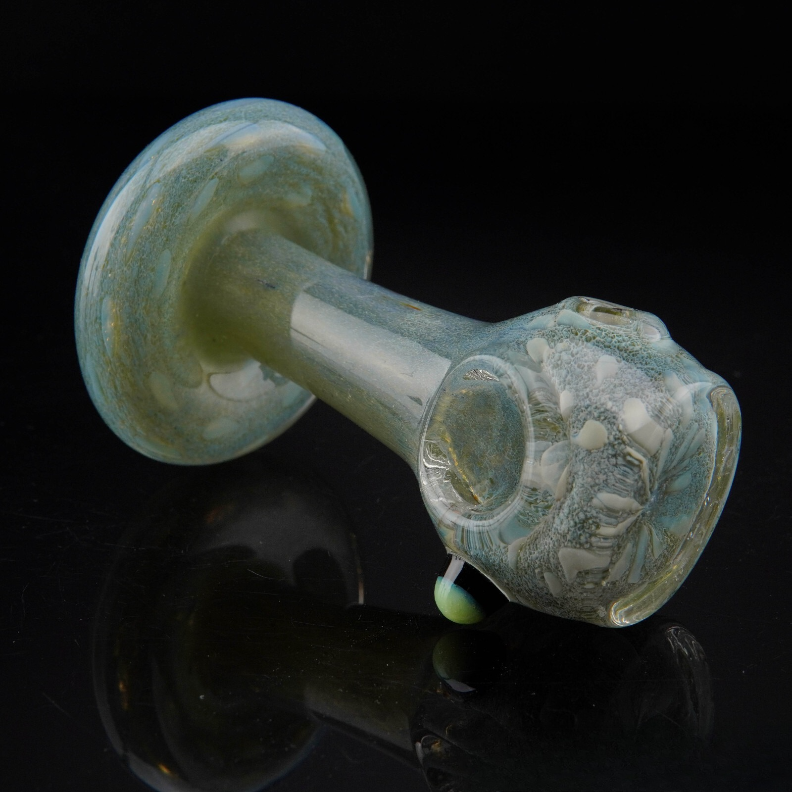 4.25" Frit Mushroom Shape Tobacco Smoking Pipe Thick Collectible Pipes.