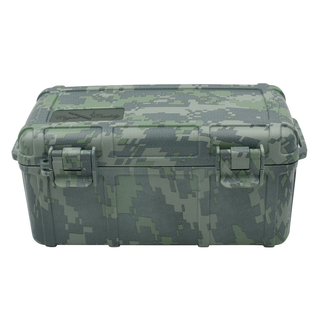 Camo 15 Cigar Waterproof Travel Humidor, Digital Camouflage