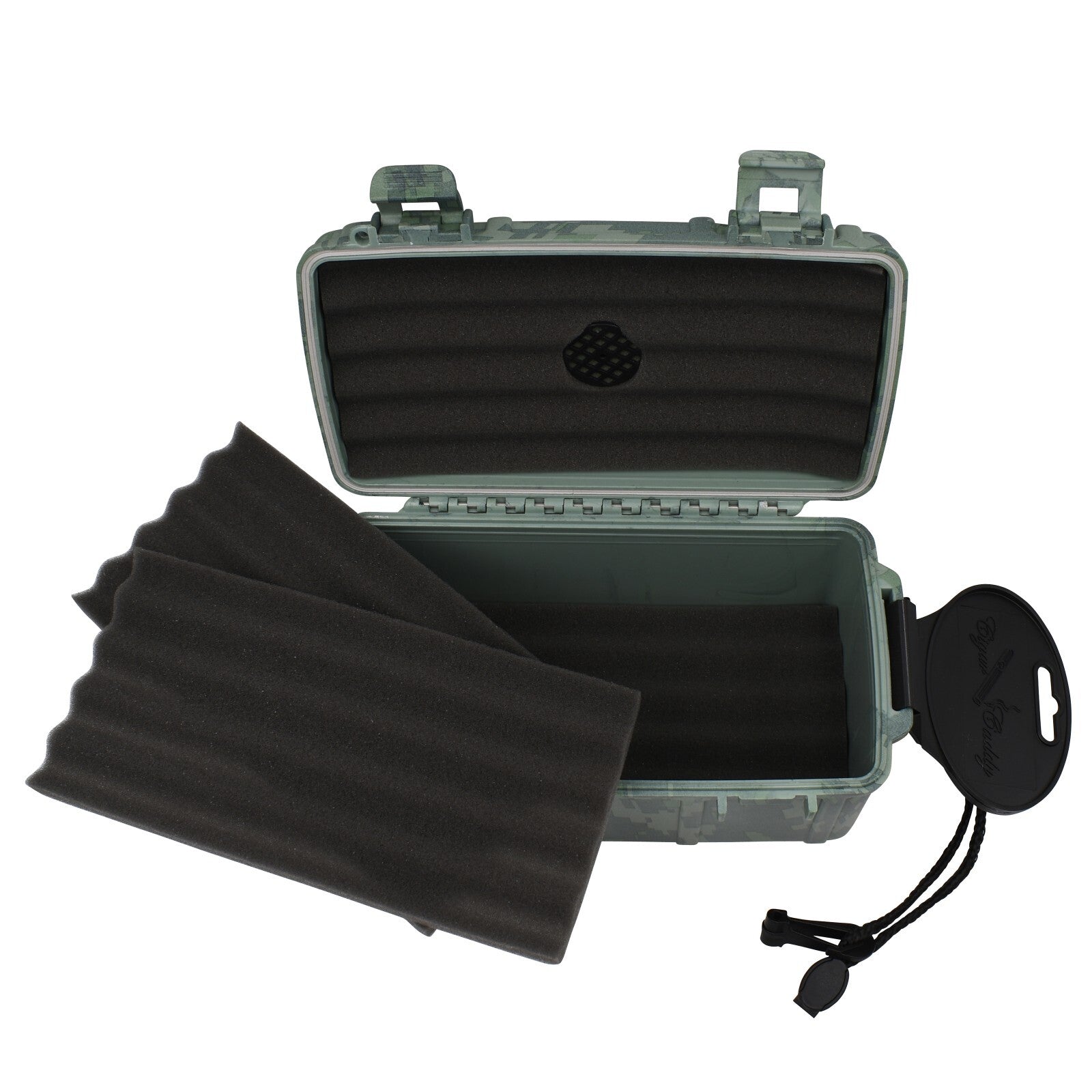 Camo 15 Cigar Waterproof Travel Humidor, Digital Camouflage