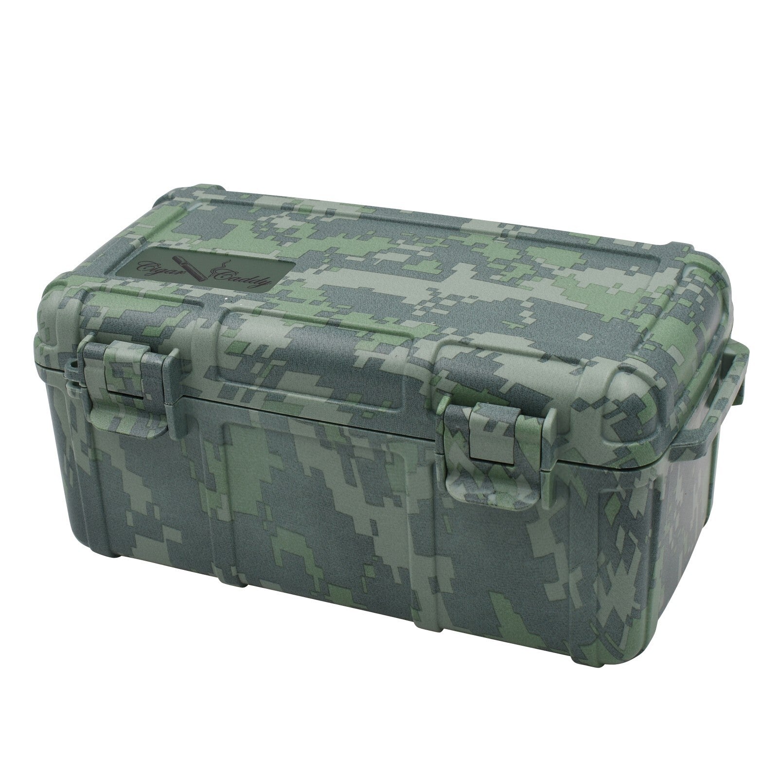 Camo 15 Cigar Waterproof Travel Humidor, Digital Camouflage